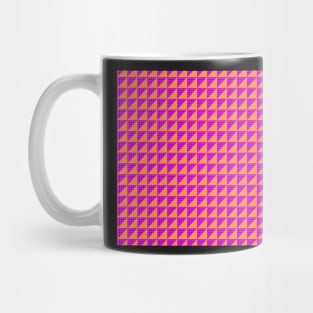 Orange and Pink Geometric Pattern Mug